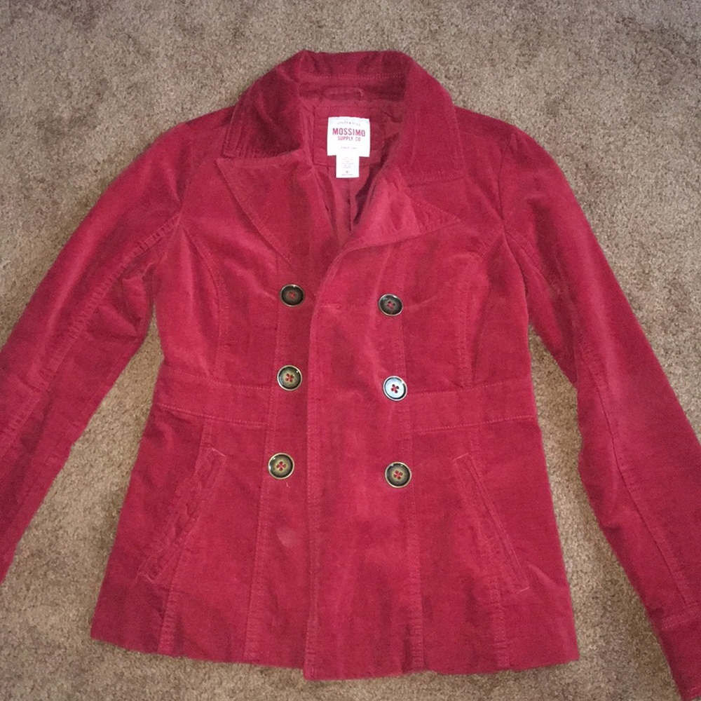 Red peacoat